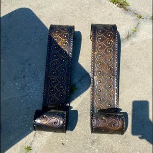 Brown Metal Wall Sconces